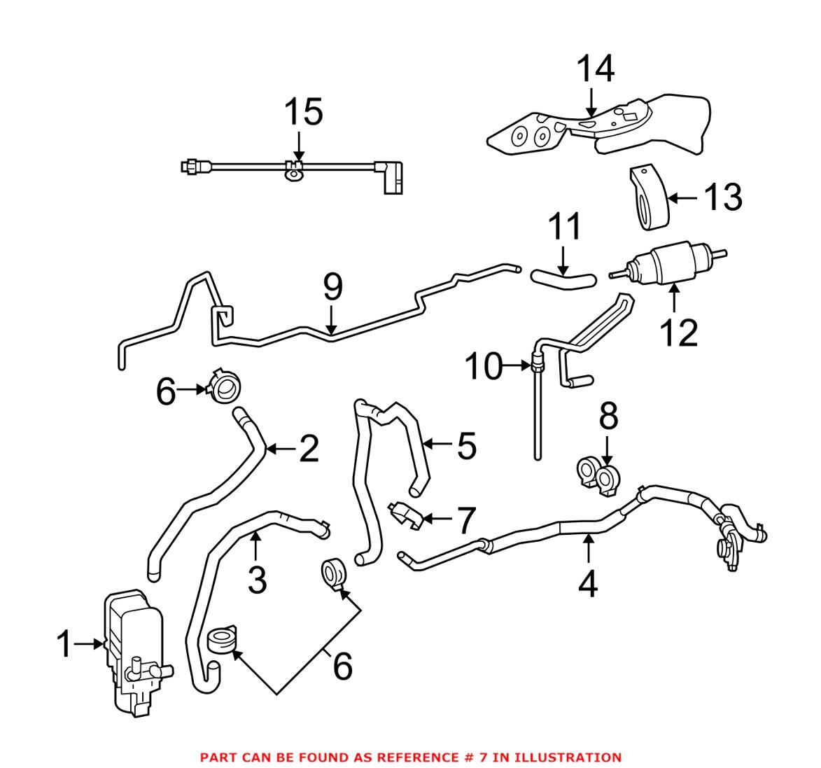 Mercedes Fuel Filler Hose Clamp 000000002772